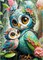 DIY 5D Owls Diamond Art Painting Kit (GD056) 11.81 x 7.87 x 0.39 inches
